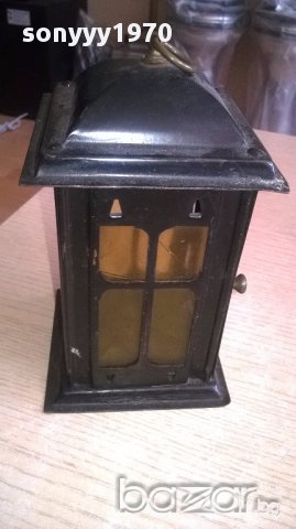 Фенер-метален-17х10х10см-внос швеицария, снимка 10 - Антикварни и старинни предмети - 17868797