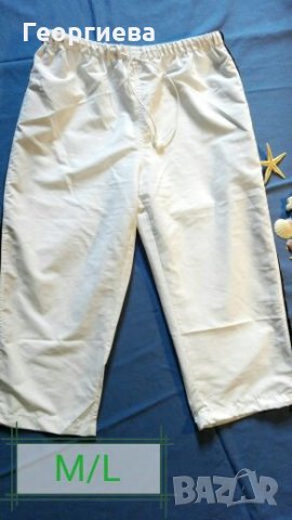 Дамски бели бермуди 🍀 M/L🍀арт.1015, снимка 1 - Къси панталони и бермуди - 25896571