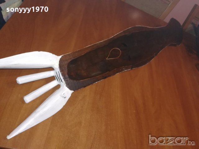 голяма един метър дървена маска за стена-внос швеицария, снимка 13 - Колекции - 21016091