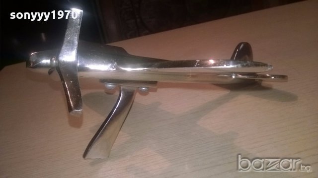 Англииски бомбардировач-31х24-хром/инокс-внос англия, снимка 16 - Антикварни и старинни предмети - 16707534