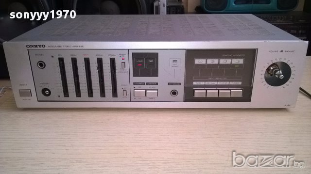 onkyo amplifier a-44 made in JAPAN-внос швеицария, снимка 8 - Ресийвъри, усилватели, смесителни пултове - 14272514