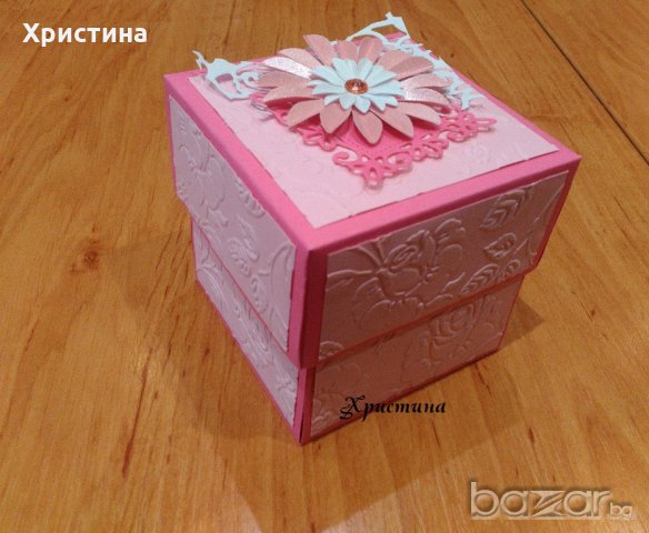 Експлодираща кутия с торта, обувки, подарък за рожден ден, сватба, годеж, кръщене, бебе, прощъпулник, снимка 14 - Подаръци за рожден ден - 20880790