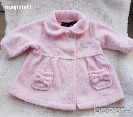 Поларено палтенце 0-3 месеца, снимка 3 - Бебешки рокли - 17185488