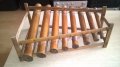 Ретро музикален инструмент-бамбуков-45х38х18см-внос швеицария, снимка 4
