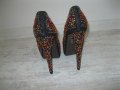 Обувки с висок ток и шарени камъчета , снимка 6