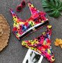 различни разцветки Бански ХИТ 2018 high leg bikini, снимка 7