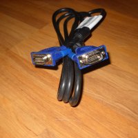 18.Продавам кабел за монитор  VGA мъжки -VGA мъжки  -НОВ-1.8 метра, снимка 1 - Кабели и адаптери - 22080403