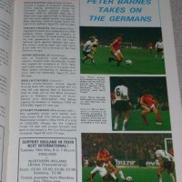Англия - Бразилия оригинална футболна програма от 1978 г. - Зико, Кевин Кийгън, снимка 3 - Други ценни предмети - 19924467