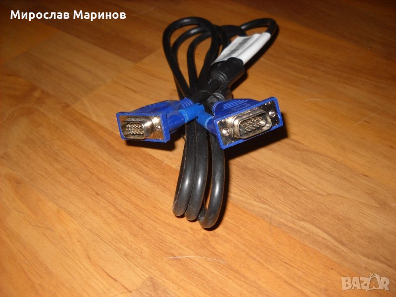18.Продавам кабел за монитор  VGA мъжки -VGA мъжки  -НОВ-1.8 метра, снимка 1