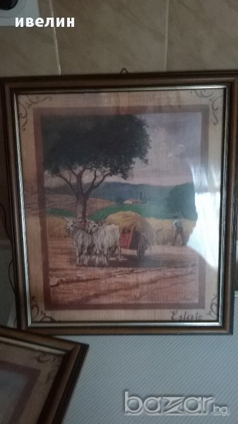 картина-стара италианска репродукция "лято", снимка 1