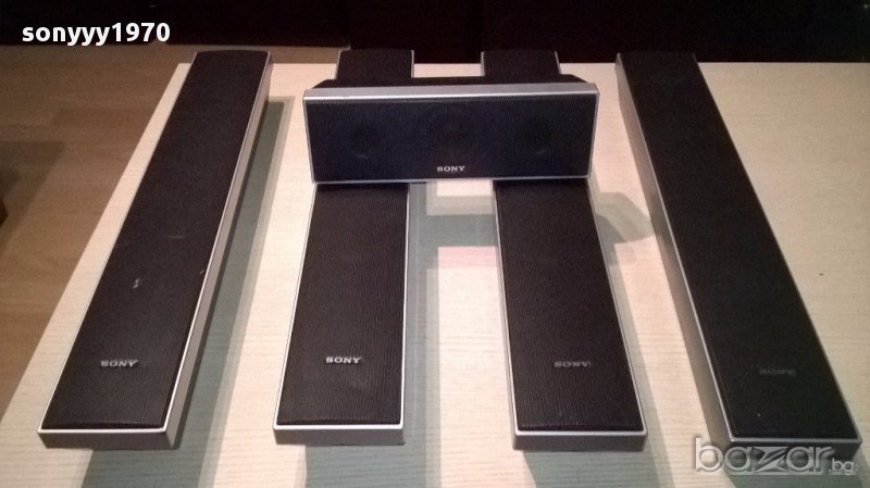 Sony 5 броя колони-54/9/7см и 26/9/7см-внос швеицария, снимка 1