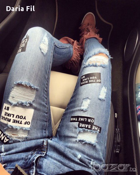 УНИКАЛНИ дънки , снимка 1