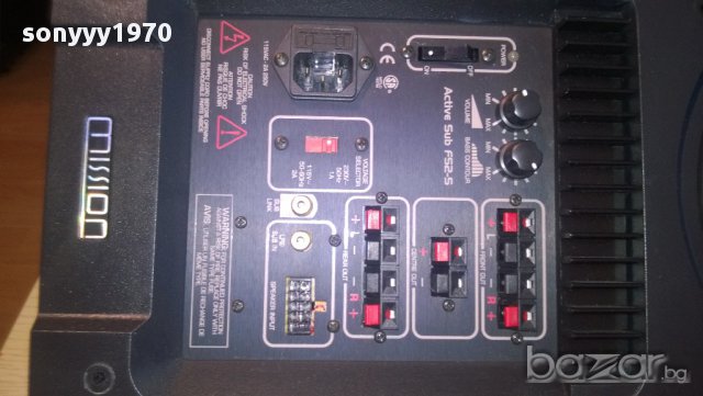 mission f52-s active subwoofer-46/23/23sm-внос англия, снимка 11 - Ресийвъри, усилватели, смесителни пултове - 11794370