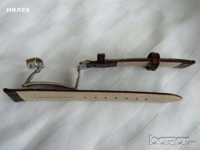 Кожена кафява каишка 22мм, снимка 4 - Други - 11224969