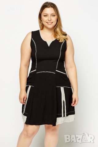 АРТ Макси рокля / туника за бременни, черна, еластична НОВА, размер XL номер 42, снимка 1 - Дрехи за бременни - 26165630