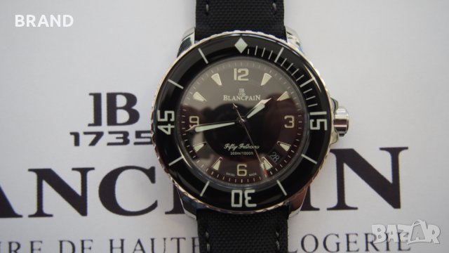Мъжки часовник BLANCPAIN Fifty Fathoms клас 5А+ изключително рядък, снимка 8 - Мъжки - 25474574