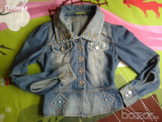 Промо ! "Fracomina'оригинал уникално яке деним