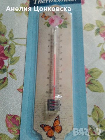 Метален термометър винтидж стил, снимка 6 - Декорация за дома - 22294353