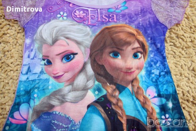 ТОТАЛНА РАЗПРОДАЖБА Рокля с Елза и Анна от Замръзналото кралство, снимка 8 - Детски комплекти - 10670841