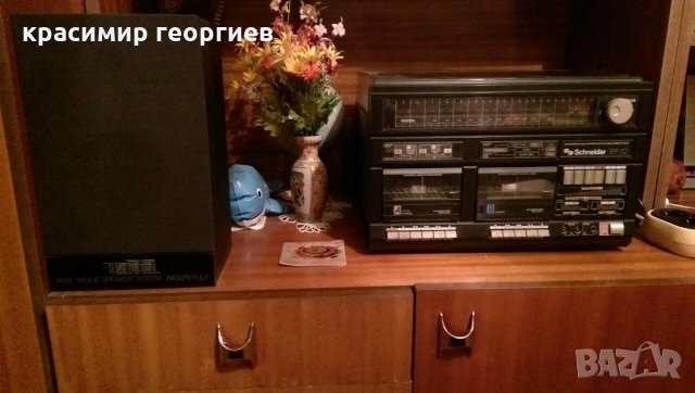 Комбиниран грамофон и касетофон Schneider SP112 ретро УНИКАТ, снимка 5 - Радиокасетофони, транзистори - 23065792