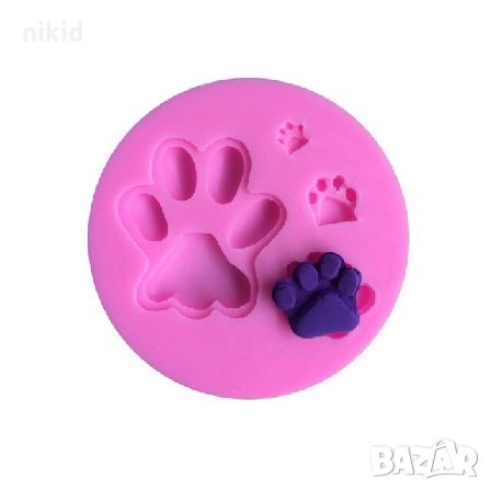 4 размера лапа лапи силиконов молд форма декорация украса фондан торта мъфини и др