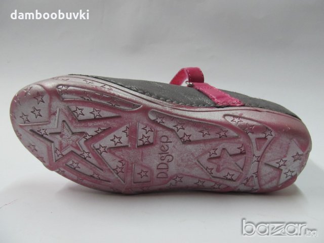 Детски обувки D.D.step естествена кожа сиво/розово 31/36, снимка 5 - Детски сандали и чехли - 21089105