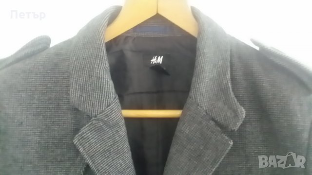 H & M мъжко сако пипит размер 48, снимка 2 - Сака - 23377328