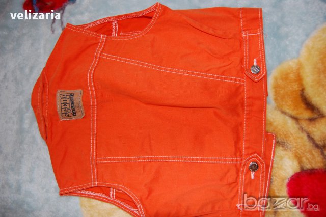 Оранжев дънков комплект, снимка 3 - Детски комплекти - 11287284