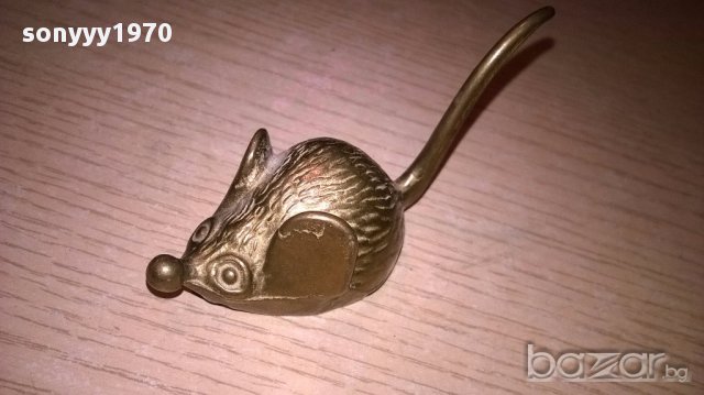 *Мини ретро колекция-мишле-масив/месинг-8х3х3см-внос швеицария, снимка 12 - Антикварни и старинни предмети - 17307504