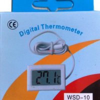 Термометър дигитален за вграждане с кабелен датчик WSD-10, снимка 2 - Аксесоари и консумативи - 23959416