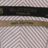 Оригинална  Риза BURTON Premium 100% памук размер М, снимка 3 - Ризи - 24161256
