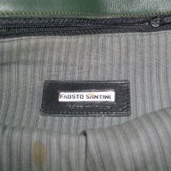 Италианска чанта / cross shuolder & body bag "Fausto Santini" / естествена кожа, снимка 9 - Чанти - 14727601