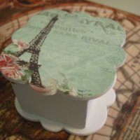 "Айфеловата Кула"- дървена кутийка от Франция, снимка 2 - Други стоки за дома - 21372446