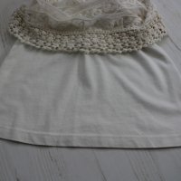 Бяла рокля с бродерия и дантела ZARA, снимка 8 - Бебешки рокли - 25212747