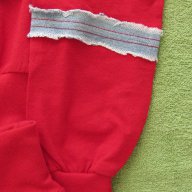 Спортен комплект от червен суичър и панталон, нов, размер 116, снимка 5 - Детски комплекти - 17861153