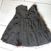 кадифена рокля Tricky Tracks, размер 86см, снимка 6 - Бебешки рокли - 18921717