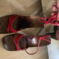 CASADEI - Червени сандали, снимка 3 - Сандали - 25457232