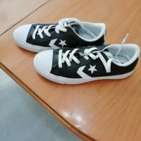 Черни кожени  Converse, снимка 7 - Кецове - 25692846