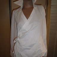 Нова елегантна маркова бяла дамска риза Diana Lirot,тип "Прегърни ме",блуза с дълъг ръкав,дамски топ, снимка 6 - Ризи - 12844443