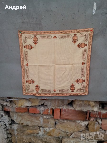 Стара бродирана покривка #12, снимка 1