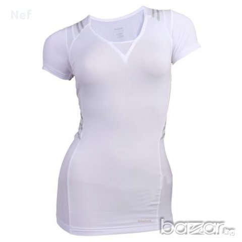 Фитнес тениска Reebok Easytone Short Sleeve Taped Toning Top , снимка 14 - Тениски - 17463814