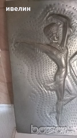 старо медно пано за декорация, снимка 2 - Антикварни и старинни предмети - 18344318