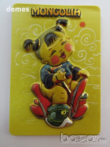 Автентичен 3D магнит от Монголия-серия-12