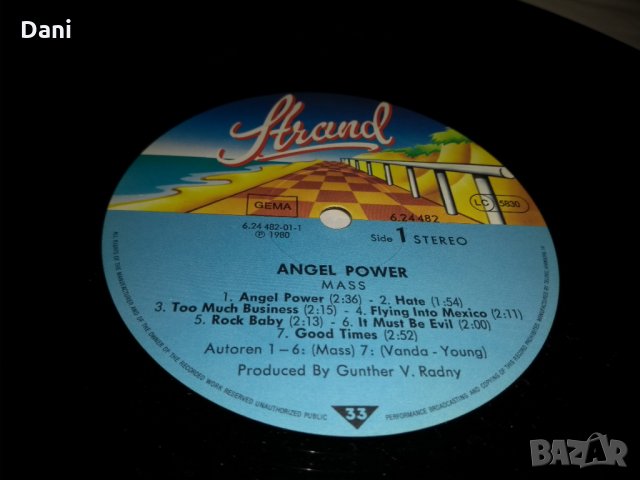 Mass  ‎– Angel Power- грамофонна плоча, снимка 2 - Грамофонни плочи - 25518021