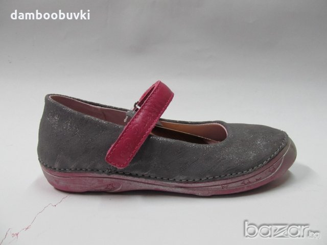Детски обувки D.D.step естествена кожа сиво/розово 31/36, снимка 2 - Детски сандали и чехли - 21089105