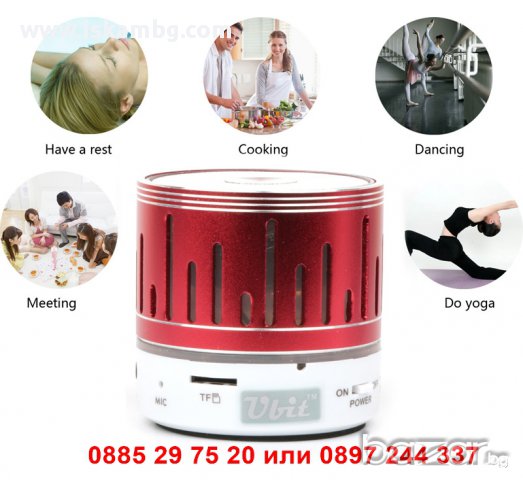 LED MP3 блутут колонка с FM радио, USB, TF Карта памет - код C-203, снимка 5 - RAM памет - 12254253