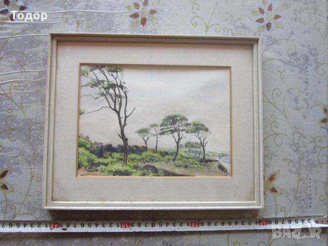 Стара немска картина офорт 