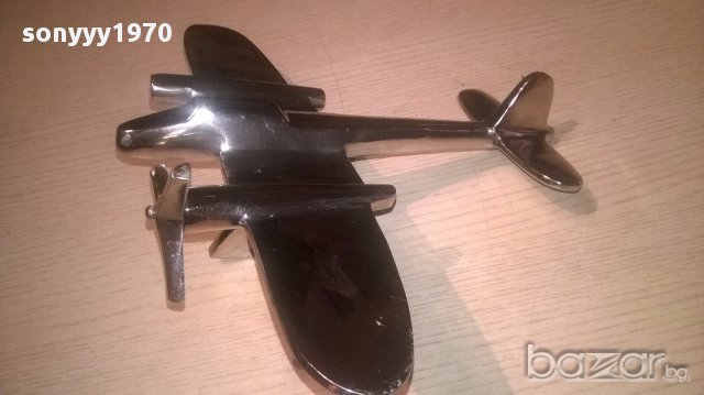 Англииски бомбардировач-31х24-хром/инокс-внос англия, снимка 4 - Антикварни и старинни предмети - 16707534