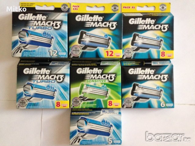 Промо! (Жилет) Gillette Mach3 , Mach 3 Turbo ,Sensor Excel ., снимка 8 - Мъжка козметика - 20752647