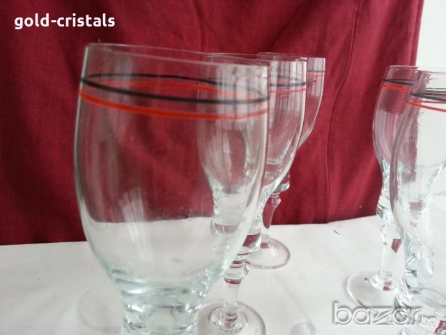  чаши за вино калиево кристално стъкло , снимка 10 - Антикварни и старинни предмети - 20616767